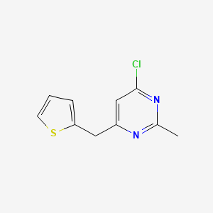 4-Chloro-2-methyl-6-(thiophen-2-ylmethyl)pyrimidine