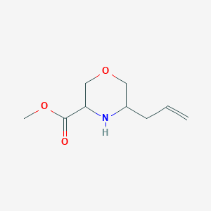 molecular formula C9H15NO3 B14793138 (3S,5S)-5-(2-Propen-1-yl)-3-morpholinecarboxylic acid methyl ester 