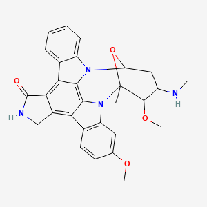 3,24-Dimethoxy-2-methyl-4-(methylamino)-29-oxa-1,7,17-triazaoctacyclo[12.12.2.12,6.07,28.08,13.015,19.020,27.021,26]nonacosa-8,10,12,14,19,21(26),22,24,27-nonaen-16-one