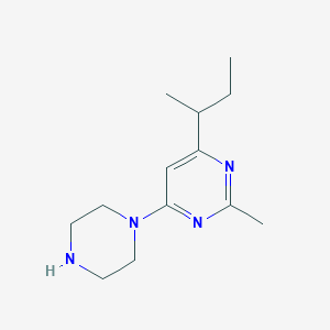 4-(Sec-butyl)-2-methyl-6-(piperazin-1-yl)pyrimidine
