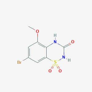 7-Bromo-5-methoxy-2H-benzo[e][1,2,4]thiadiazin-3(4H)-one 1,1-dioxide