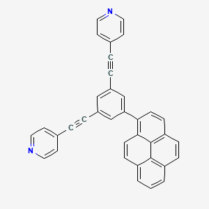 4,4'-((5-(Pyren-1-yl)-1,3-phenylene)bis(ethyne-2,1-diyl))dipyridine