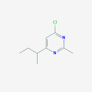 molecular formula C9H13ClN2 B1479327 4-(仲丁基)-6-氯-2-甲基嘧啶 CAS No. 2091639-38-0