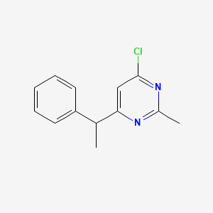 4-Chloro-2-methyl-6-(1-phenylethyl)pyrimidine