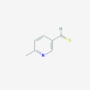 molecular formula C7H7NS B14793294 6-Methylpyridine-3-carbothialdehyde 