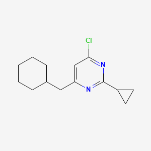 4-Chloro-6-(cyclohexylmethyl)-2-cyclopropylpyrimidine