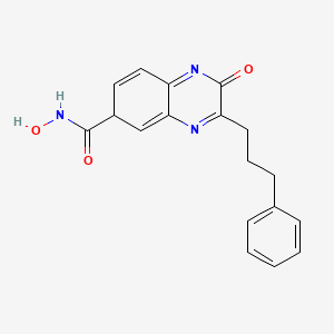 1,2-Dihydro-N-hydroxy-2-oxo-3-(3-phenylpropyl)-6-quinoxalinecarboxamide