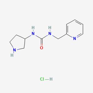 1-(Pyridin-2-ylmethyl)-3-pyrrolidin-3-ylurea;hydrochloride