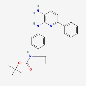 tert-Butyl [1-[4-[(3-amino-6-phenylpyridin-2-yl)amino]phenyl]cyclobutyl]carbamate