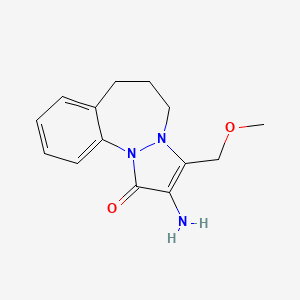 2-Amino-3-(methoxymethyl)-6,7-dihydrobenzo[c]pyrazolo[1,2-a][1,2]diazepin-1(5H)-one