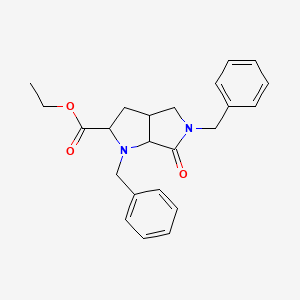 rel-Ethyl (2R,3aR,6aR)-1,5-dibenzyl-6-oxooctahydropyrrolo[3,4-b]pyrrole-2-carboxylate