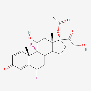 Pregna-1,4-diene-3,20-dione, 17-(acetyloxy)-6,9-difluoro-11,21-dihydroxy-, (6alpha,11beta)-