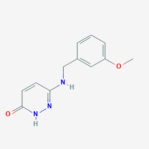 molecular formula C12H13N3O2 B1479336 6-((3-Methoxybenzyl)amino)pyridazin-3-ol CAS No. 2098019-02-2