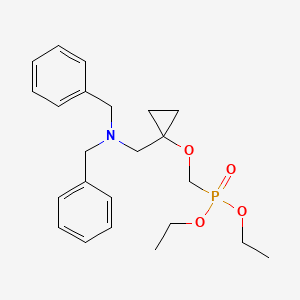 Diethyl((1-((dibenzylamino)methyl)cyclopropoxy)methyl)phosphonate