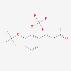 (2,3-Bis(trifluoromethoxy)phenyl)propanal