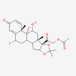 [2-[(8S,9S,12R,13S)-12,19-difluoro-11-hydroxy-6,6,9,13-tetramethyl-16-oxo-5,7-dioxapentacyclo[10.8.0.02,9.04,8.013,18]icosa-14,17-dien-8-yl]-2-oxoethyl] acetate