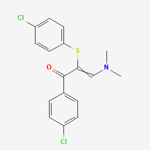 1-(4-Chlorophenyl)-2-[(4-chlorophenyl)sulfanyl]-3-(dimethylamino)-2-propen-1-one