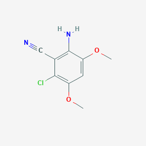 Benzonitrile, 2-amino-6-chloro-3,5-dimethoxy-