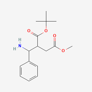 1-Tert-butyl 4-methyl 2-[amino(phenyl)methyl]butanedioate