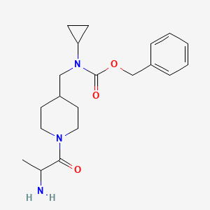 benzyl N-[[1-(2-aminopropanoyl)piperidin-4-yl]methyl]-N-cyclopropylcarbamate