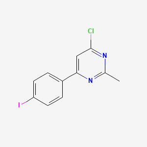 molecular formula C11H8ClIN2 B1479343 4-氯-6-(4-碘苯基)-2-甲基嘧啶 CAS No. 2097968-42-6