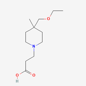 3-(4-(Ethoxymethyl)-4-methylpiperidin-1-yl)propanoic acid