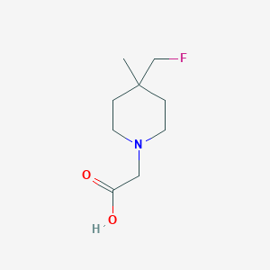 molecular formula C9H16FNO2 B1479349 2-(4-(氟甲基)-4-甲基哌啶-1-基)乙酸 CAS No. 2091734-70-0