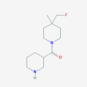 molecular formula C13H23FN2O B1479350 (4-(氟甲基)-4-甲基哌啶-1-基)(哌啶-3-基)甲酮 CAS No. 2098048-00-9