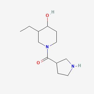 (3-Ethyl-4-hydroxypiperidin-1-yl)(pyrrolidin-3-yl)methanone