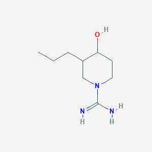 4-Hydroxy-3-propylpiperidine-1-carboximidamide