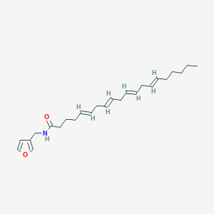 (5E,8E,11E,14E)-N-(furan-3-ylmethyl)icosa-5,8,11,14-tetraenamide