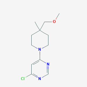 4-Chloro-6-(4-(methoxymethyl)-4-methylpiperidin-1-yl)pyrimidine