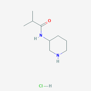 2-methyl-N-piperidin-3-ylpropanamide;hydrochloride