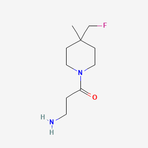 3-Amino-1-(4-(fluoromethyl)-4-methylpiperidin-1-yl)propan-1-one