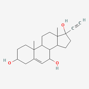 (8R,9R,10R,13S,14S)-17-Ethynyl-10,13-dimethyl-1,2,3,4,7,8,9,11,12,14,15,16-dodecahydrocyclopenta[a]phenanthrene-3,7,17-triol