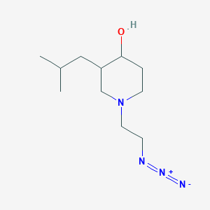 molecular formula C11H22N4O B1479359 1-(2-Azidoethyl)-3-isobutylpiperidin-4-ol CAS No. 2098086-65-6