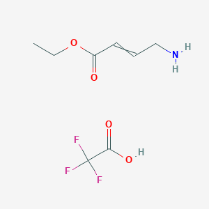 Ethyl 4-aminobut-2-enoate;2,2,2-trifluoroacetic acid