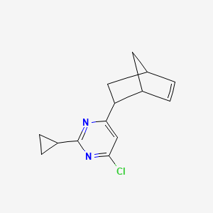 molecular formula C14H15ClN2 B1479361 4-((1R,2S,4R)-bicyclo[2.2.1]hept-5-en-2-yl)-6-chloro-2-cyclopropylpyrimidine CAS No. 2109486-92-0