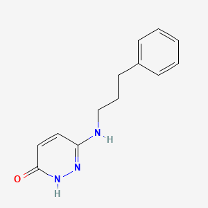 molecular formula C13H15N3O B1479368 6-((3-Phenylpropyl)amino)pyridazin-3-ol CAS No. 2098018-85-8