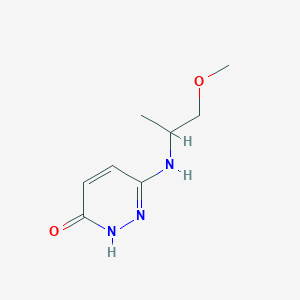 molecular formula C8H13N3O2 B1479371 6-((1-Methoxypropan-2-yl)amino)pyridazin-3-ol CAS No. 1878951-84-8