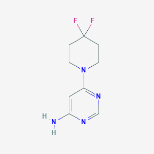 molecular formula C9H12F2N4 B1479375 6-(4,4-Difluoropiperidin-1-yl)pyrimidin-4-amine CAS No. 1996319-68-6