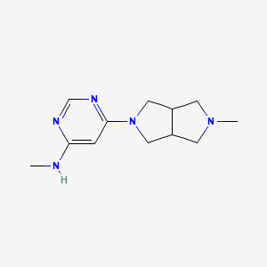 molecular formula C12H19N5 B1479376 N-methyl-6-(5-methylhexahydropyrrolo[3,4-c]pyrrol-2(1H)-yl)pyrimidin-4-amine CAS No. 2097968-66-4