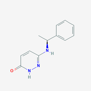 molecular formula C12H13N3O B1479378 (S)-6-((1-phenylethyl)amino)pyridazin-3-ol CAS No. 1849521-61-4