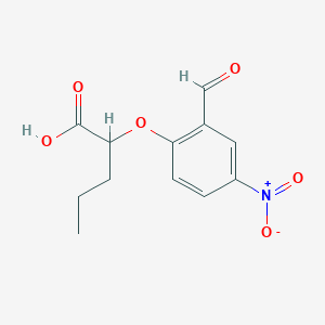 2-(2-Formyl-4-nitrophenoxy)pentanoic acid