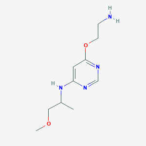 6-(2-aminoethoxy)-N-(1-methoxypropan-2-yl)pyrimidin-4-amine