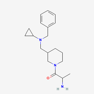 2-Amino-1-[3-[[benzyl(cyclopropyl)amino]methyl]piperidin-1-yl]propan-1-one