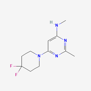6-(4,4-difluoropiperidin-1-yl)-N,2-dimethylpyrimidin-4-amine