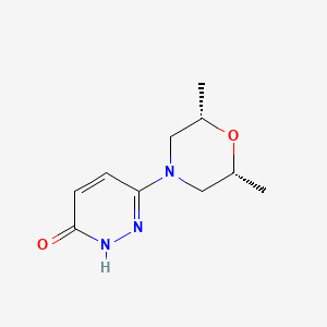 molecular formula C10H15N3O2 B1479387 6-((2S,6R)-2,6-dimethylmorpholino)pyridazin-3-ol CAS No. 2108961-11-9