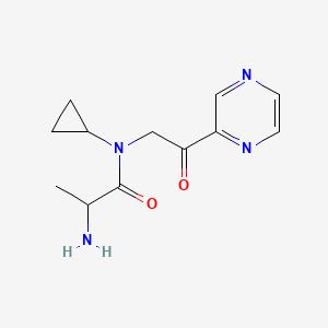 (2S)-2-Amino-N-cyclopropyl-N-[2-oxo-2-(pyrazin-2-YL)ethyl]propanamide