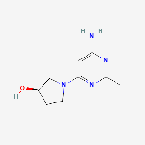 molecular formula C9H14N4O B1479391 (R)-1-(6-氨基-2-甲基嘧啶-4-基)吡咯烷-3-醇 CAS No. 2092717-30-9